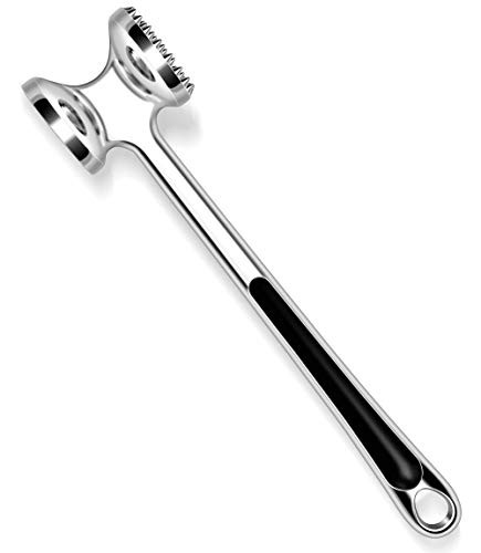 Aliglow Meat Tenderizer Dual-Sided Meat Mallet/Hammer/Pounder