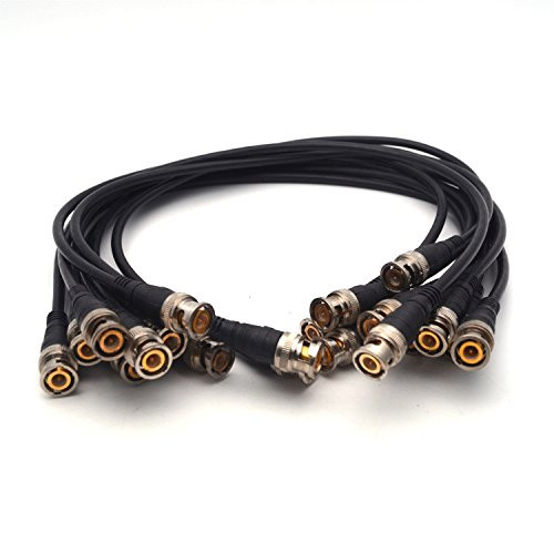 Antrader RG59 1.5 Feet BNC to BNC Coaxial Cable Male/Male Connector for CCTV Camera 10pcs