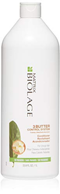 BIOLAGE 3Butter Control System Conditioner | Nourishes & Detangles To Define Curly Hair | For Unruly, Dry Hair | 33.8 Fl. Oz. BIOLAGE 3Butter Control System Conditioner | Nourishes & Detangles To Define Curly Hair | For Unruly, Dry Hair | 33.8 Fl. Oz.