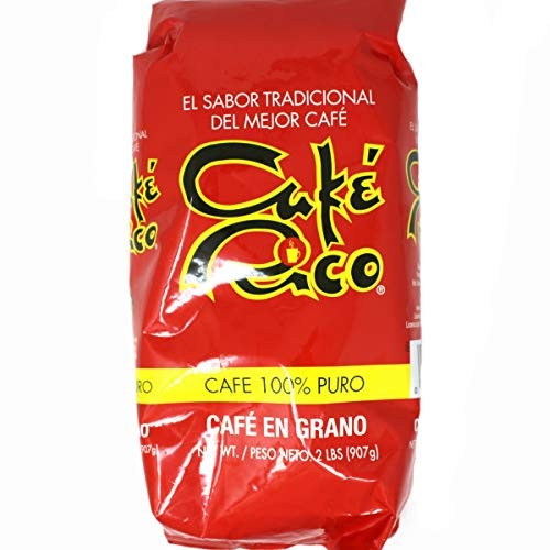 Rico Coffee Puerto Rican Roasted Coffee Beans (2 pounds) - Cafe Rico de Puerto Rico - Cafe en Grano (2 lbs.)