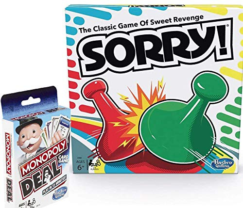 Classic Sorry! with Bonus Monopoly Deal | Bundle by Brishan