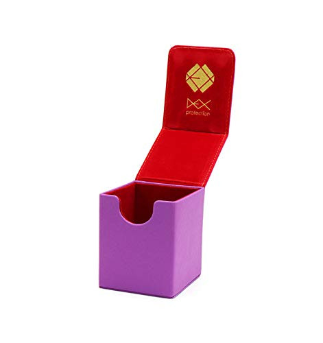 Purple Dex Protection Creation Line Small 100 Card Deck Storage Box