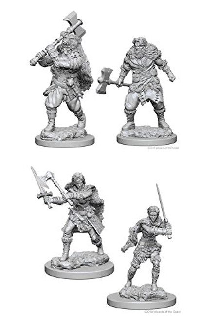 Dungeons & Dragons Nolzur's Marvelous Unpainted Miniatures Bundle: Human Male Barbarian & Human Female Barbarian Dungeons & Dragons Nolzur's Marvelous Unpainted Miniatures Bundle: Human Male Barbarian & Human Female Barbarian
