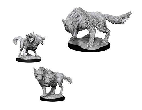 Dungeons & Dragons Nolzur's Marvelous Unpainted Miniatures Bundle: Death Dog W11 + Winter Wolf W11 Dungeons & Dragons Nolzur's Marvelous Unpainted Miniatures Bundle: Death Dog W11 + Winter Wolf W11