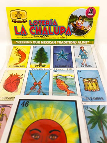 La Chalupa's Loteria Mexican Bingo Board Game by Tio Chente