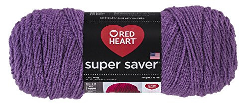 Red Heart E300.0528 Yarn, Solid - Medium Purple