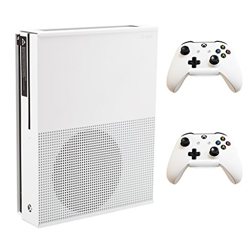 HIDEit X1S Xbox One S Wall Mount and (2) Controller Wall Mounts (Xbox One S White Bundle) - HIDEit Behind the TV or DISPLAYit - Made in the USA and Trusted Worldwide Since 2009