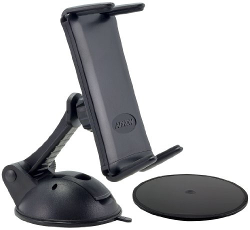 ARKON Sticky Suction Windshield or Dash Car Mount Holder for iPad Mini iPhone Xs Max XS XR X Retail Black