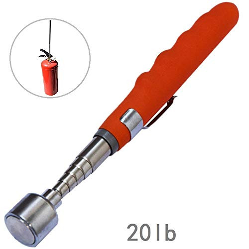 HARDK Telescoping Magnetic Pick Up Tool Extendable 31" 20 lb Telescopic Magnet Stick Pull Capacity Small Metal Extends Tools