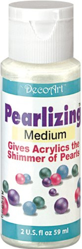 DecoArt DS48-3 Americana Pearlizing Mediums Paint, 2-Ounce