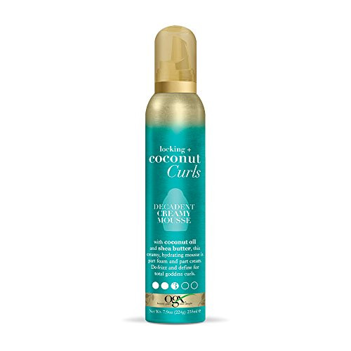 OGX Locking + Coconut Curls Decadent Creamy Mousse, 7.9 Ounce