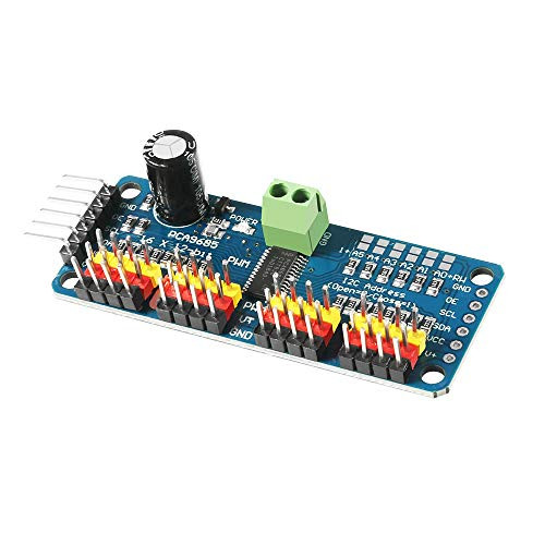 Dorhea PCA9685 16 Channel 12 Bit PWM Servo Driver Board IIC Interface PCA9685 Module Controller Compatible with Arduino and Raspberry Pi