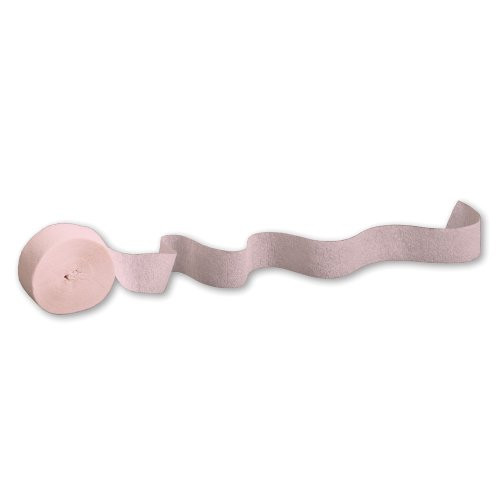 Creative Converting Touch of Color Crepe Paper Streamer Roll, 500-Feet, Classic Pink