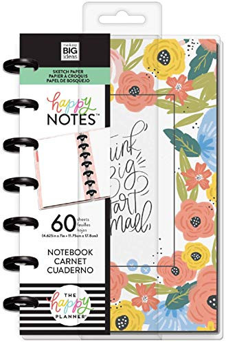 Me & My Big Ideas Happy Planner Mini Notebook W/60 Sheets-Think Big, Sketch