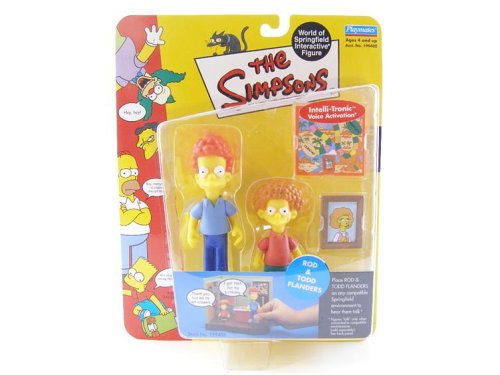 The Simpsons Series 9 Playmates Action Figure Rod Todd Flanders