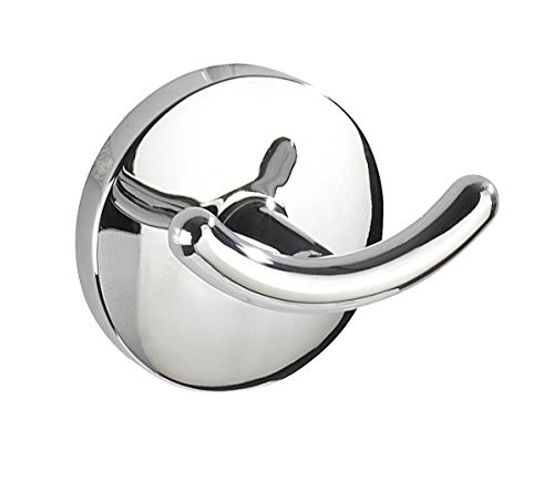 WENKO 22166100 Wall Hook Duo Cuba, 2.2 x 2.0 x 1.6 inch, Chrome