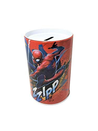 The Tin Box Company Spider-Man Kids Money (Coin) Saving Bank - Zzip