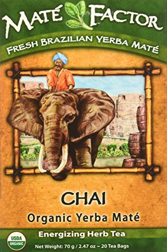 The Mate Factor Organic Yerba Mate Tea Chai - 20 Tea Bags