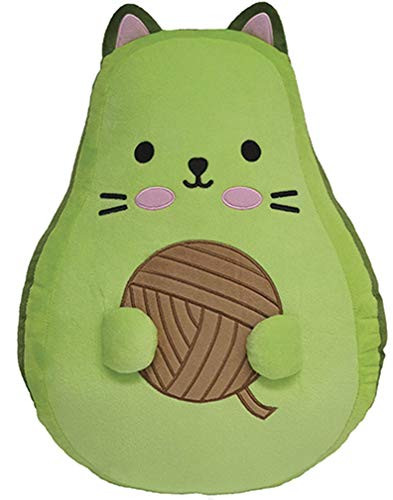 iscream Bubble Gum Scented Avocato Embroidered 10" Mini Fleece Pillow
