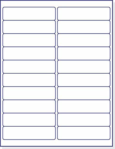Laser/Ink Jet White Labels (4" x 1" - 20 Per Page | 500 Labels)