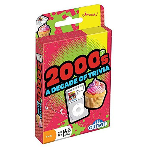 Outset Media 2000's Trivia Card Games - Travel Deck with 355 Questions and 71 Cards - Questions from Harry Potter, The Office, Friends and Britney Spears - Ages 12 +