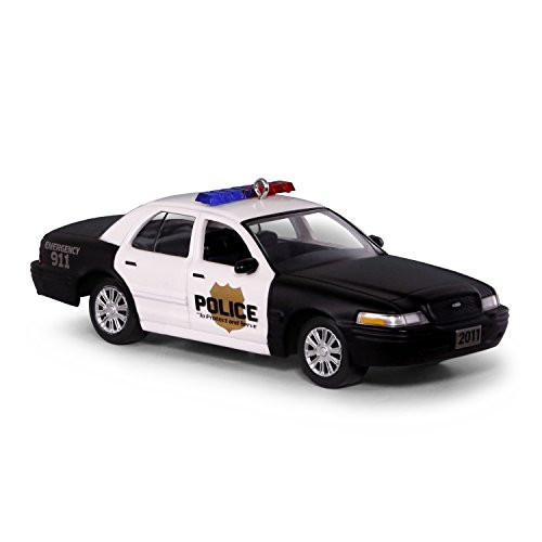 Hallmark Keepsake Christmas Ornament 2018 Year Dated, 2011 Ford Crown Victoria Police Interceptor, Metal Car