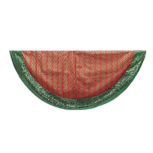 Kurt Adler 48-Inch Red and Green Treeskirt Kurt Adler 48-Inch Red and Green Treeskirt