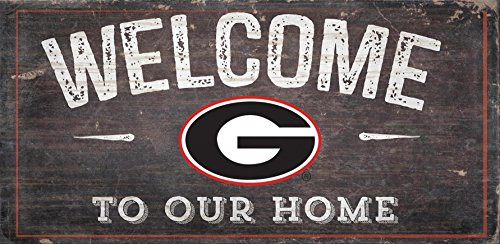 Fan Creations NCAA Georgia Bulldogs 12" x 6" Distressed Welcome to Our Home Wood Sign Fan Creations NCAA Georgia Bulldogs 12" x 6" Distressed Welcome to Our Home Wood Sign