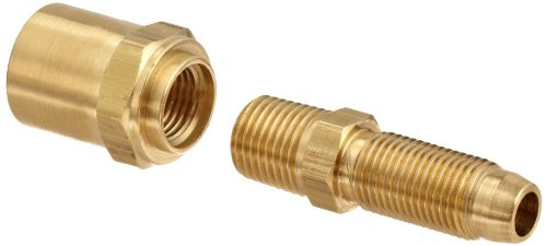 Dixon BN32RU62 Brass Reusable Fitting, Adapter, 1/4" NPTF Male x 3/8" Hose ID, 5/8" Hose OD Dixon BN32RU62 Brass Reusable Fitting, Adapter, 1/4" NPTF Male x 3/8" Hose ID, 5/8" Hose OD