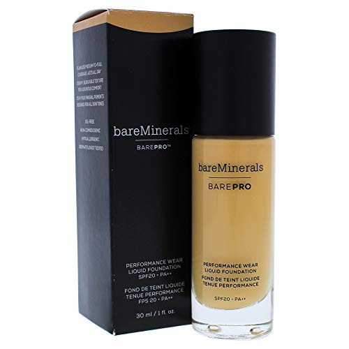 bareMinerals Barepro Performance Wear Liquid Foundation Spf 20, 20 Honeycomb, 1 Ounce