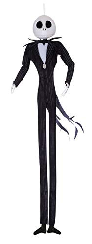Disney The Nightmare Before Christmas Jack Skellington Full Size Poseable Hanging Character Decoration, Multi