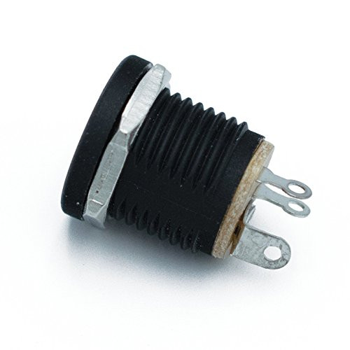 20 Female DC Power Jack 3Pin Panel Mount Connector 5.5mm x 2.1mm