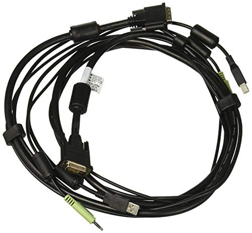 Avocent CBL0094 Video/USB/Audio Cable - 6' - Mini-Phone Stereo 3.5 mm, 4 Pin USB Type B, 24+1 Pin Digital Dvi (M) to 4 Pin USB Type A - for Cybex Sc840