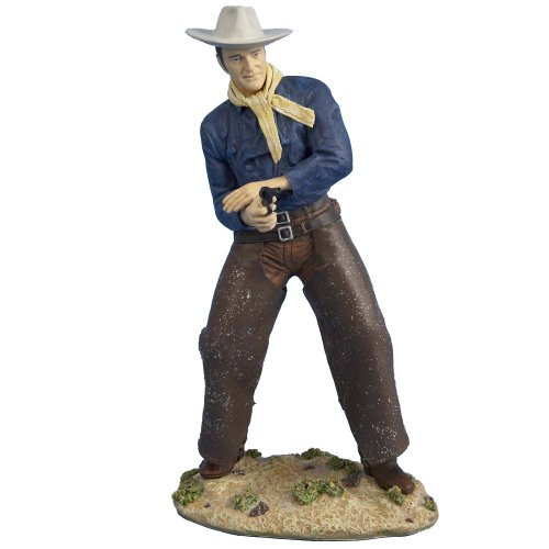 Kurt Adler Fabric Mache John Wayne Table Piece, 8-Inch