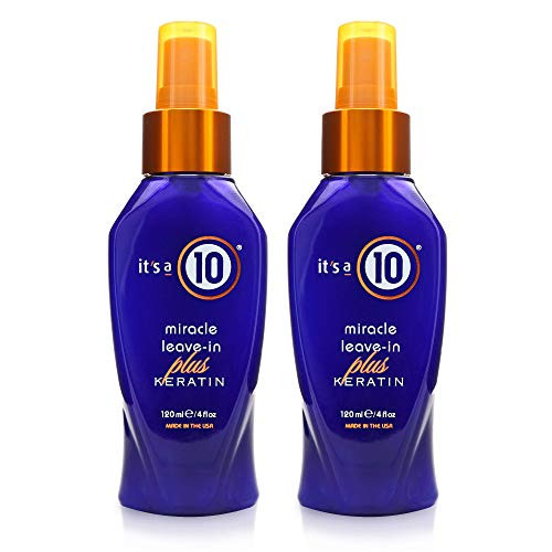 It's a 10 Haircare Miracle Leave-In plus Keratin, 4 fl. oz. (Pack of 2) It's a 10 Haircare Miracle Leave-In plus Keratin, 4 fl. oz. (Pack of 2)