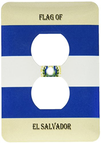 3dRose lsp_210450_6 Flag Of El Salvador 2 Plug Outlet Cover