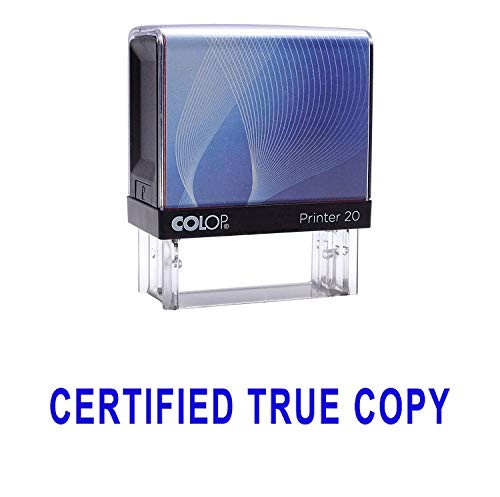 Certified True Copy Self Inking Rubber Stamp Custom Colop Office Stationary P20 Mini Stamper