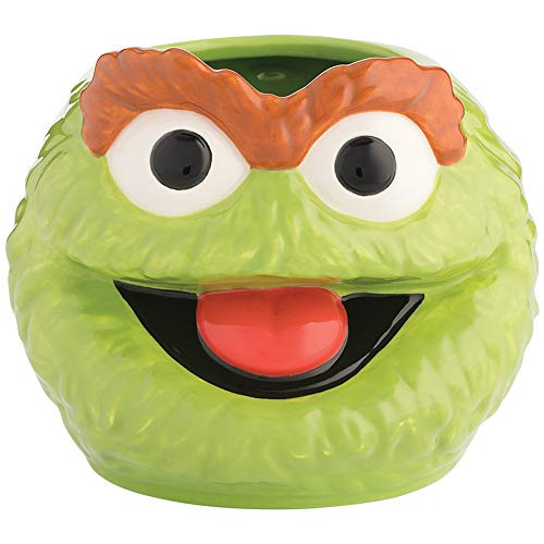 Vandor Sesame Street Oscar The Grouch 20 oz. Sculpted Ceramic Mug #32101