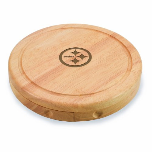 NFL Pittsburgh Steelers Brie Cheese Board/Tool Set, 7-1/2 Inch