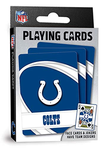 MasterPieces NFL Indianapolis Colts Playing Cards,Blue,4" X 0.75" X 2.625"
