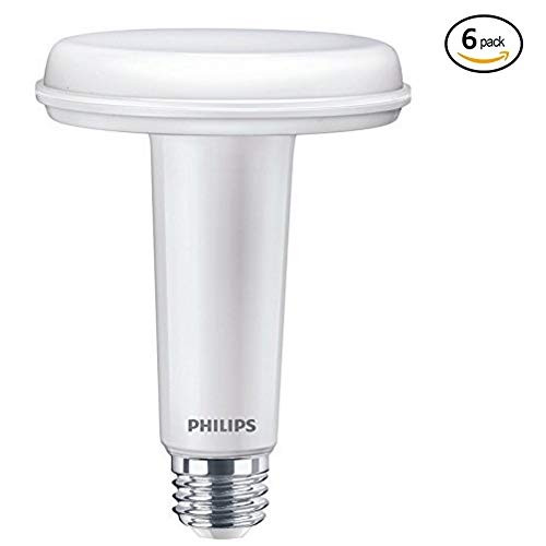 Philips LED Dimmable BR30 Light Bulb: 650-Lumen, 5000-Kelvin, 9.5-Watt (65-Watt Equivalent), E26 Base, SlimStyle, Daylight, 6-Pack