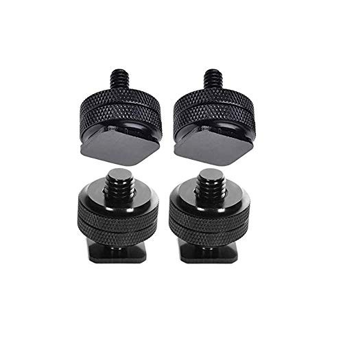 WeTest 1/4 inch Hot Shoe Mount Adapter Tripod Screw, Flash Shoe Mount for DSLR Camera Rig-4 Packs WeTest 1/4 inch Hot Shoe Mount Adapter Tripod Screw, Flash Shoe Mount for DSLR Camera Rig-4 Packs