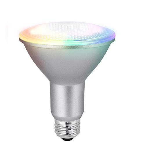 Feit Electric PAR38/RGBW/CA/AG 90 Watt Equivalent WiFi Color Changing and Tunable White, Dimmable, No Hub Required, Alexa or Google Assistant PAR38 LED Smart Light Bulb Feit Electric PAR38/RGBW/CA/AG 90 Watt Equivalent WiFi Color Changing and Tunable White, Dimmable, No Hub Required, Alexa or Google Assistant PAR38 LED Smart Light Bulb