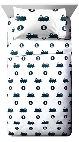 Thomas the Tank Engine Choo Choo White/Blue 3 Piece Twin Sheet Set