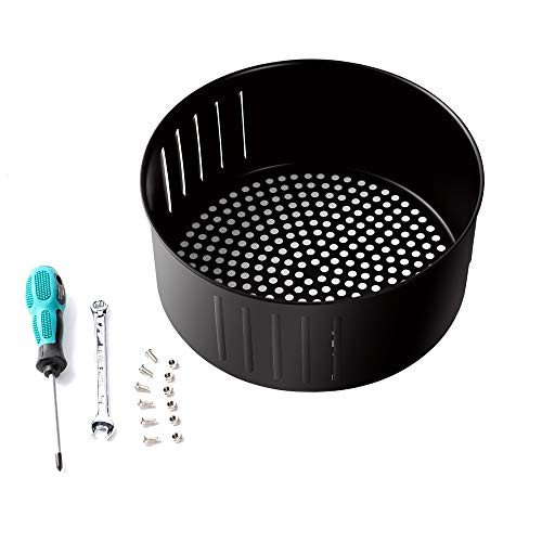 Air Fryer Replacement Basket 3.7QT For Power Gowise USA Air Fryer and All Air Fryer Oven, Air fryer Accessories, Non-Stick Fry Basket, Dishwasher Safe