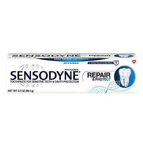 Sensodyne Repair and Protect Sensitivity Toothpaste for Sensitive Teeth Relief, 3.4 Ounce Tube