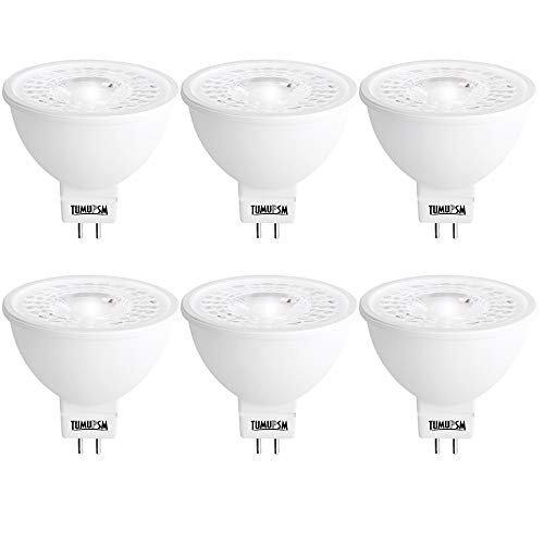 MR16 LED Bulbs GU5.3 Non-Dimmable, 12V Outdoor Landscape Light Bulb, 5W 500LM 50W Halogen Equivalent, 3000K Warm White, 40 Degree Flood, for Track Recessed Lighting, 6 Pack MR16 LED Bulbs GU5.3 Non-Dimmable, 12V Outdoor Landscape Light Bulb, 5W 500LM 50W Halogen Equivalent, 3000K Warm White, 40 Degree Flood, for Track Recessed Lighting, 6 Pack