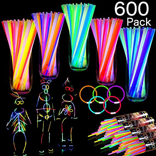 TURNMEON 600 PCS Glow Sticks Bulk Party 