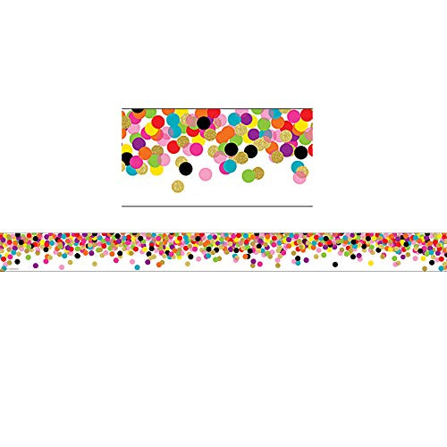 Teacher Created Resources (5609) Confetti Straight Border Trim