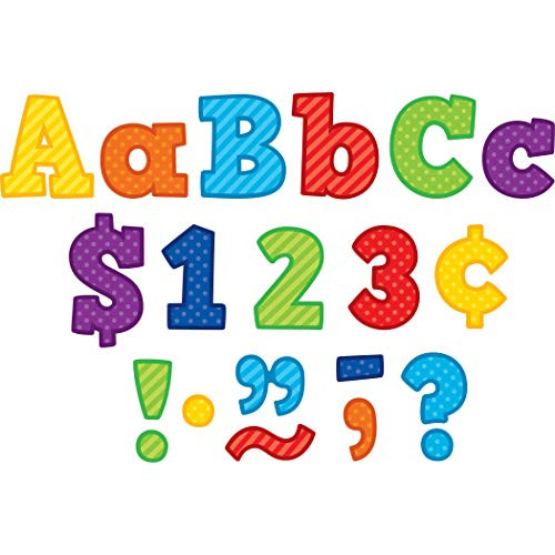 Teacher Created Resources Playful Patterns Bold Block 4" Letters Combo Pack 3851